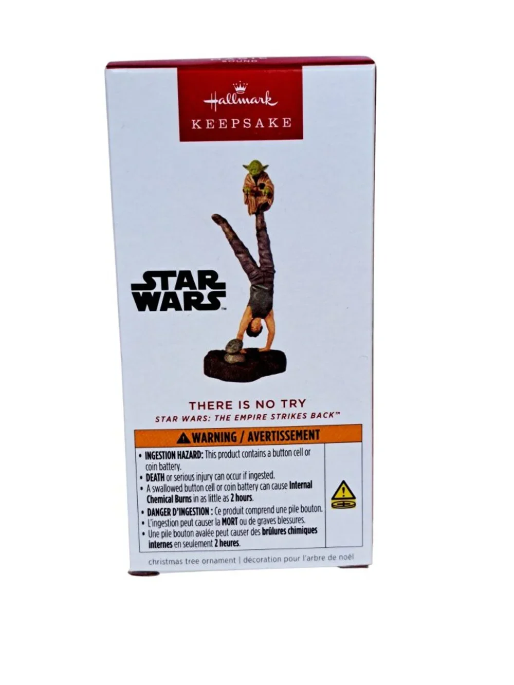 Hallmark Keepsake 2025 Star Wars There Is No Try Yoda Luke Sound Ornament New